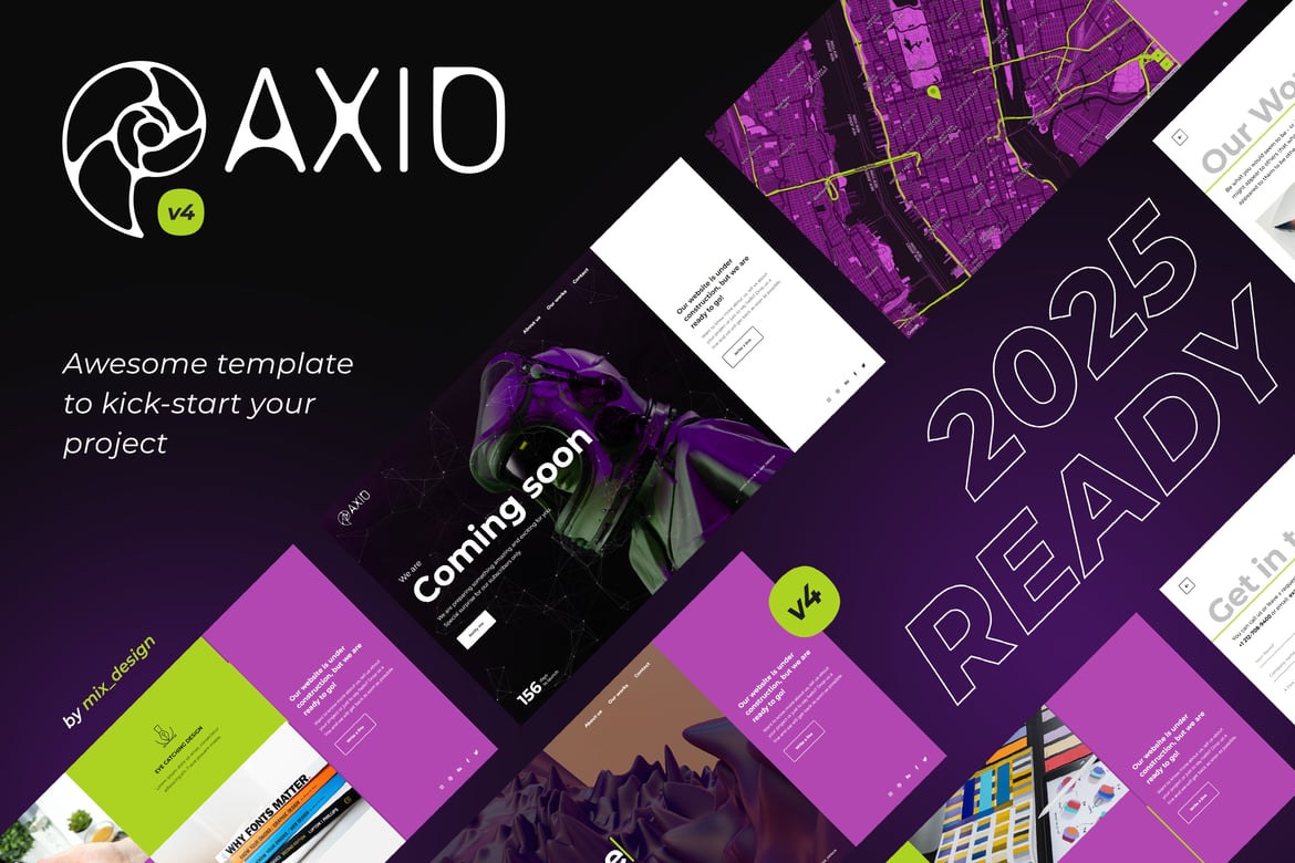 Axio - Template Website 'Coming Soon' yang Menarik dan Modern