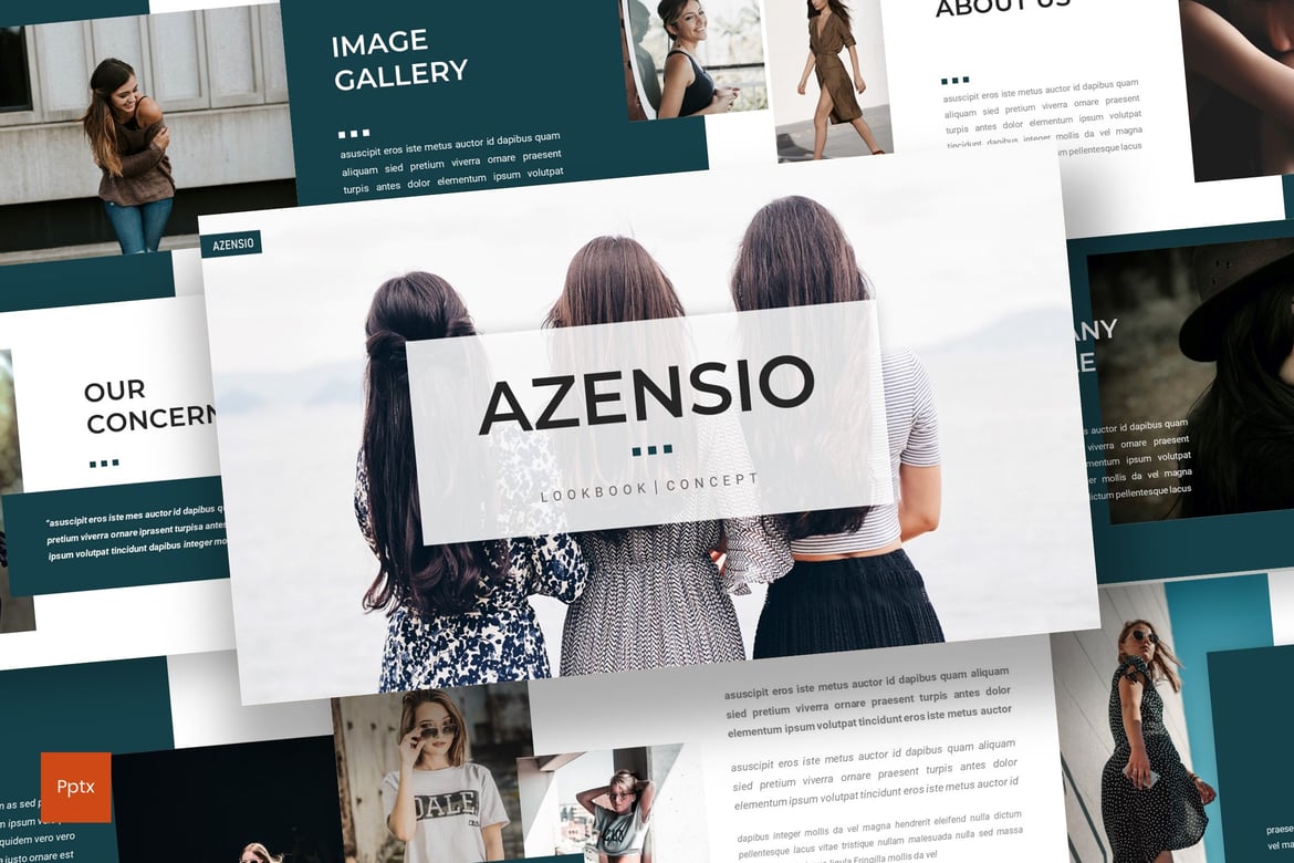 Template Presentasi Azensio - Powerpoint Minimalis dan Kreatif
