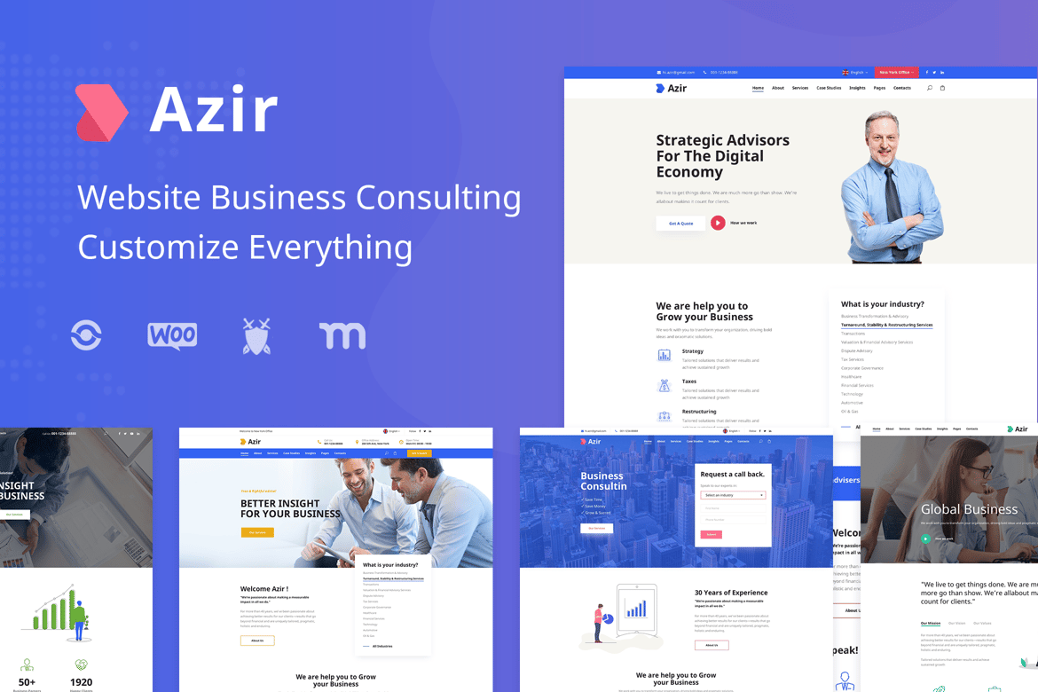Azir | Template Website Keuangan dan Konsultasi HTML5 yang Menawan