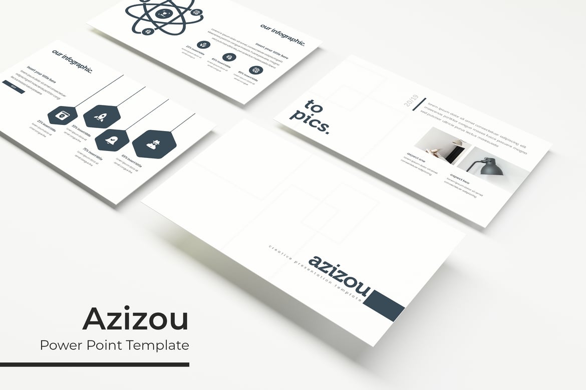 Template PowerPoint Azizou - Presentasi Menarik dan Profesional