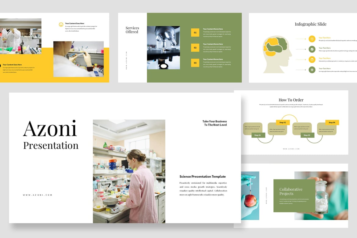Template PowerPoint Azoni: Solusi Presentasi Ilmiah yang Menarik