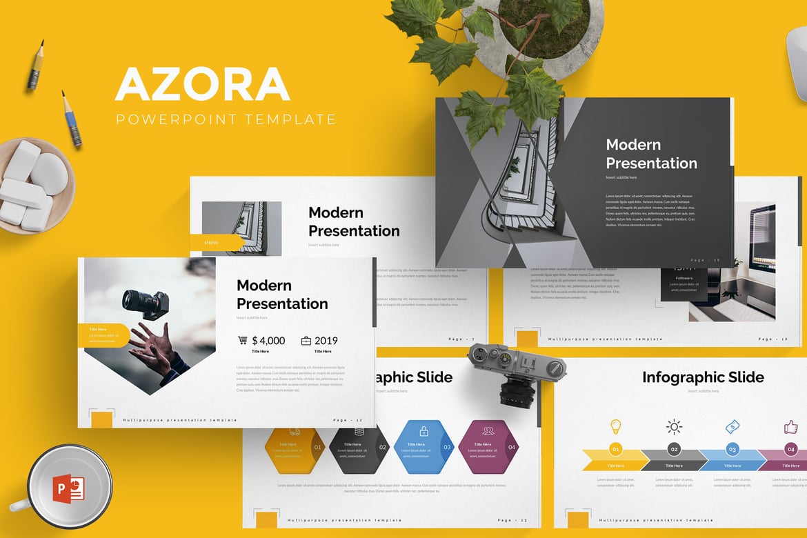 Azora - Template Powerpoint Serbaguna dan Menarik