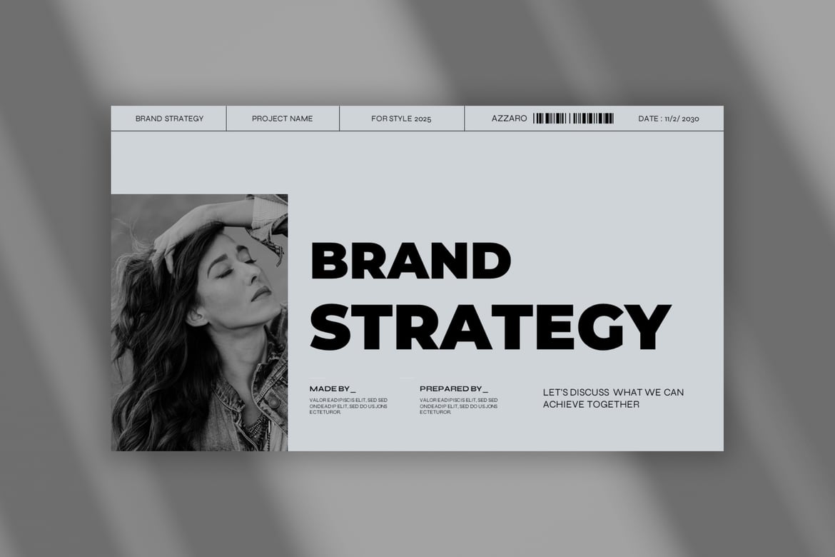 Azzaro - Template PowerPoint Strategi Merek yang Modern