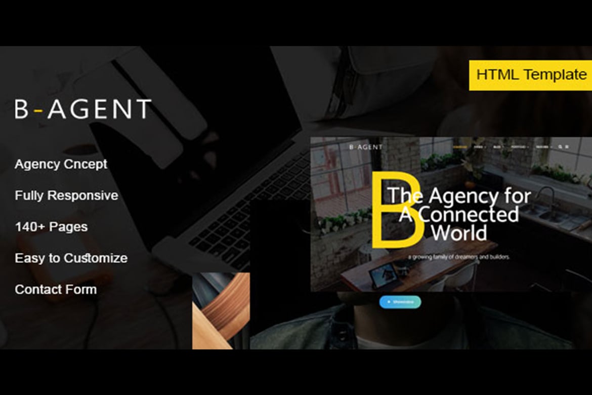 Template Website B-Agent - Solusi Kreatif untuk Agensi Anda