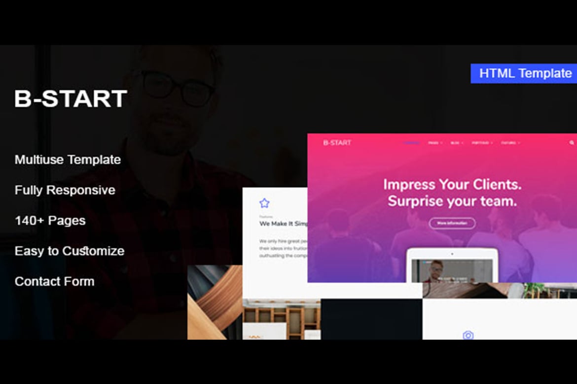 B-Start - Template Website Modern untuk Startup Anda