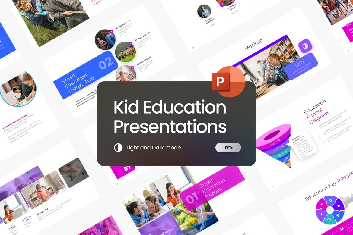 Template PowerPoint Edukasi Anak untuk Kembali ke Sekolah yang Menarik
