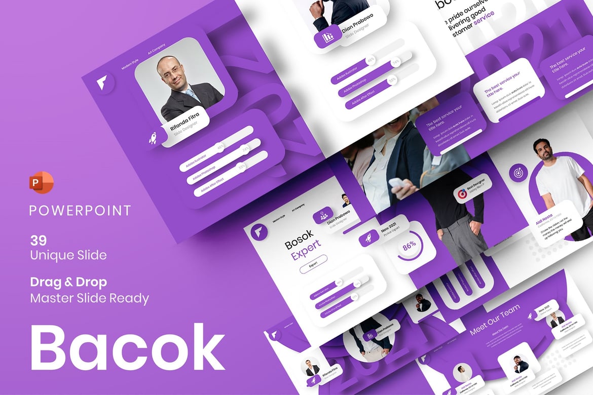 Bacok – Template PowerPoint Bisnis yang Menarik