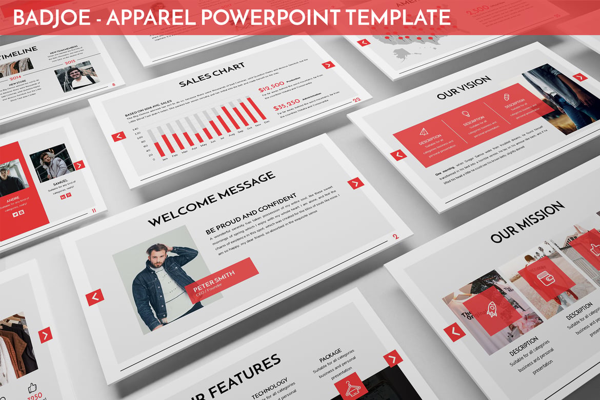 Template Powerpoint Badjoe - Presentasi Fashion yang Modern dan Bersih