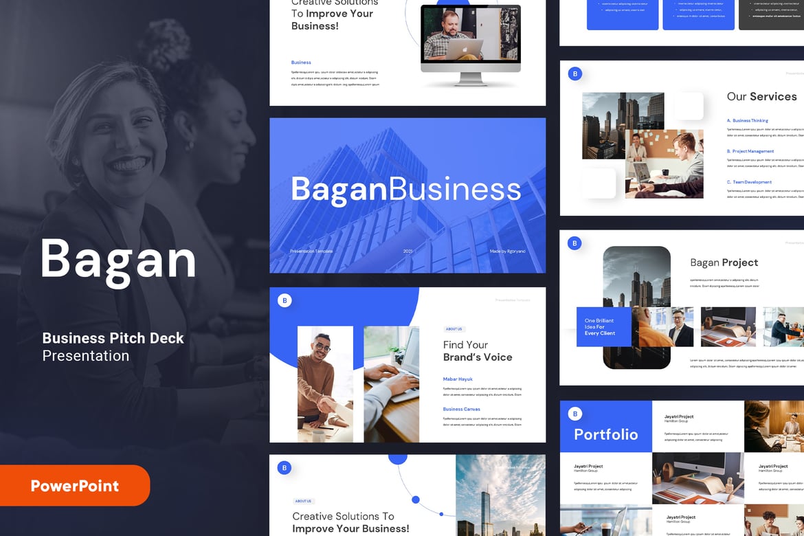 Template PowerPoint Bagan - Solusi Presentasi Bisnis Modern