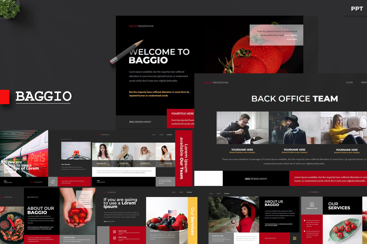 Template Presentasi Baggio - Powerpoint yang Kreatif dan Profesional