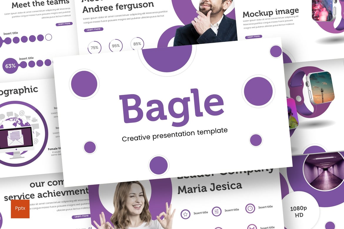 Bagle - Template Presentasi PowerPoint Modern dan Kreatif