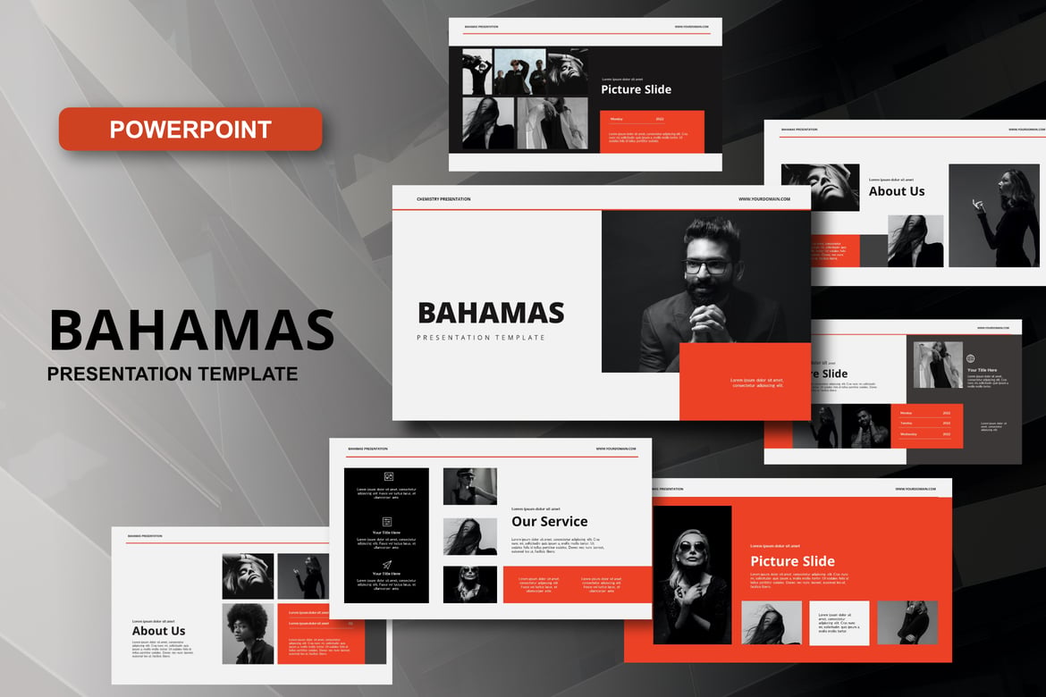 Template PowerPoint Bahama yang Elegan dan Multifungsi