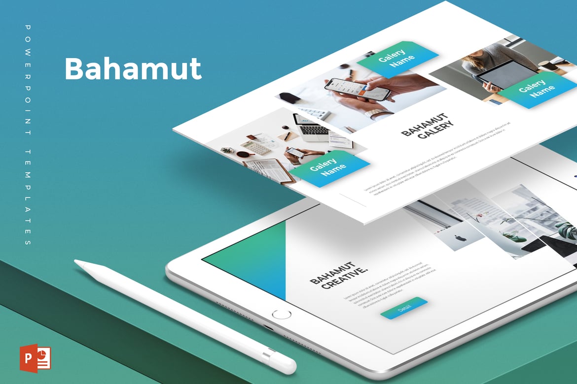 Template PowerPoint Bahamut - Solusi Presentasi Kreatif Anda