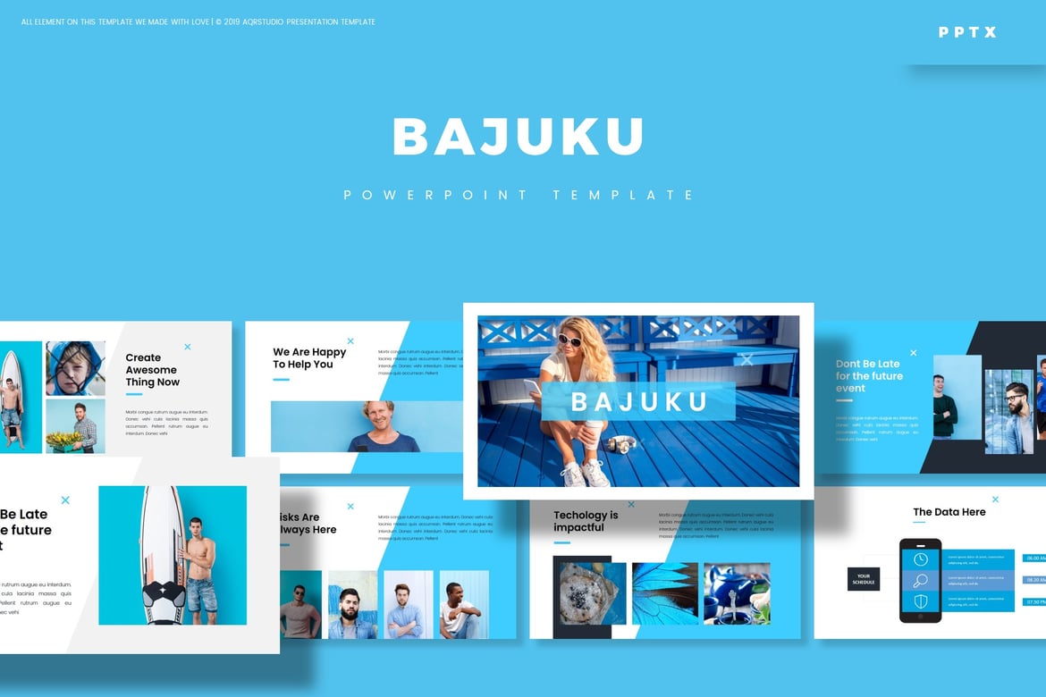 Bajuku - Template PowerPoint Serbaguna