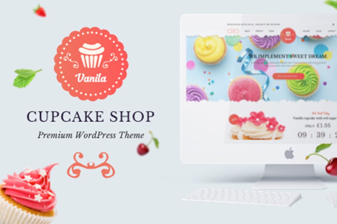 Template Website Cakery & Bakery Vanila yang Elegan dan Modern