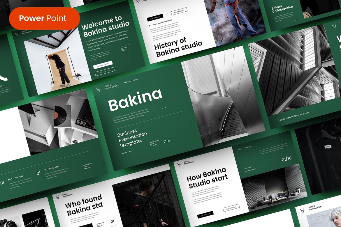 Template Presentasi Bisnis Bakina – Solusi Kreatif untuk Semua Kebutuhan Anda