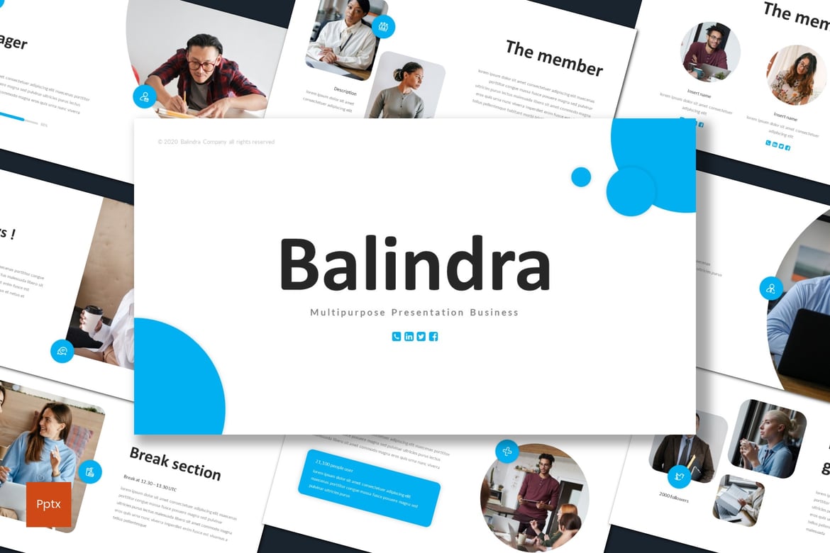 Balindra - Template Presentasi PowerPoint Serbaguna yang Kreatif
