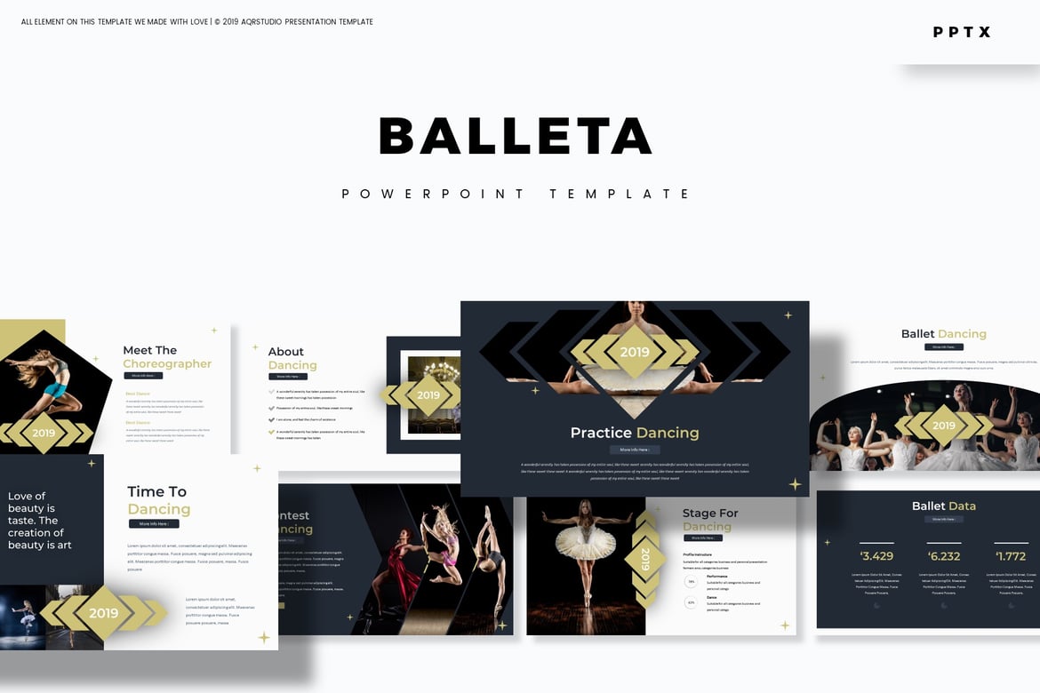 Balleta - Template PowerPoint Serbaguna yang Menarik
