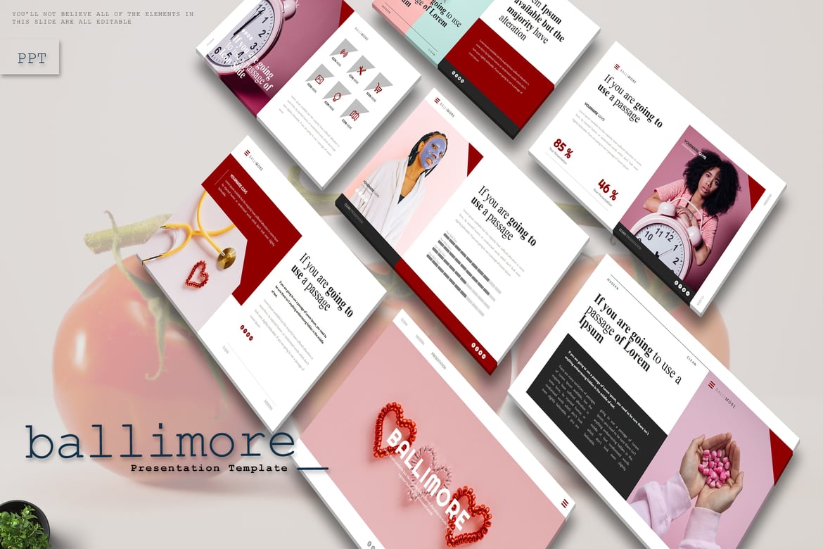 Ballimore - Template PowerPoint Profesional dan Kreatif