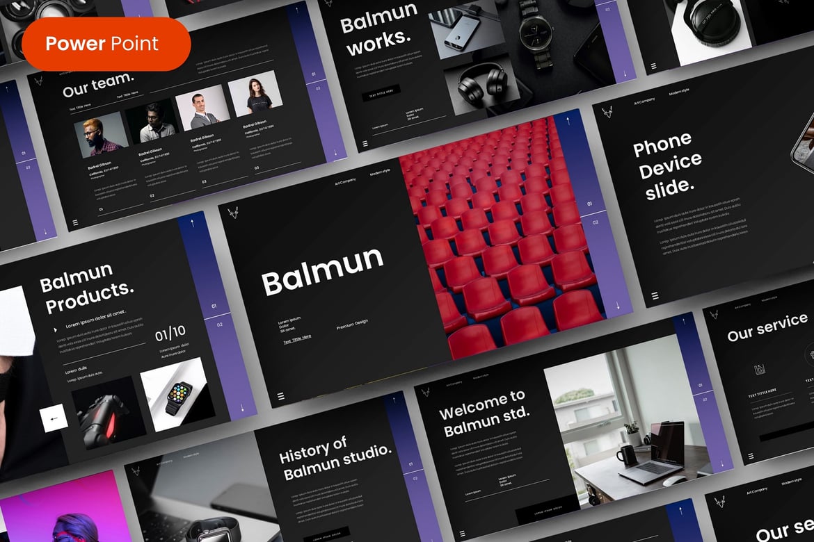 Balmun – Template PowerPoint Bisnis yang Menarik
