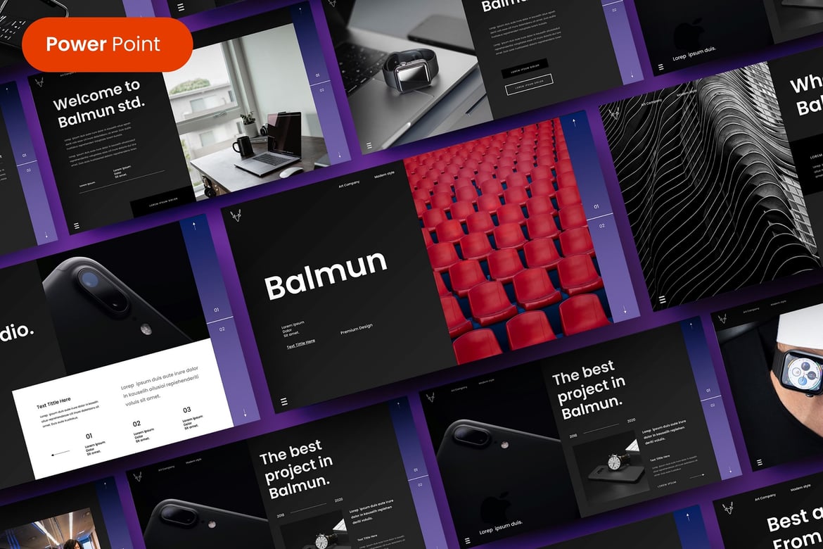 Balmun – Template PowerPoint Bisnis yang Menarik
