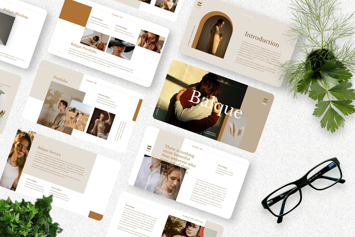 Balque - Template Powerpoint Kreatif yang Menarik