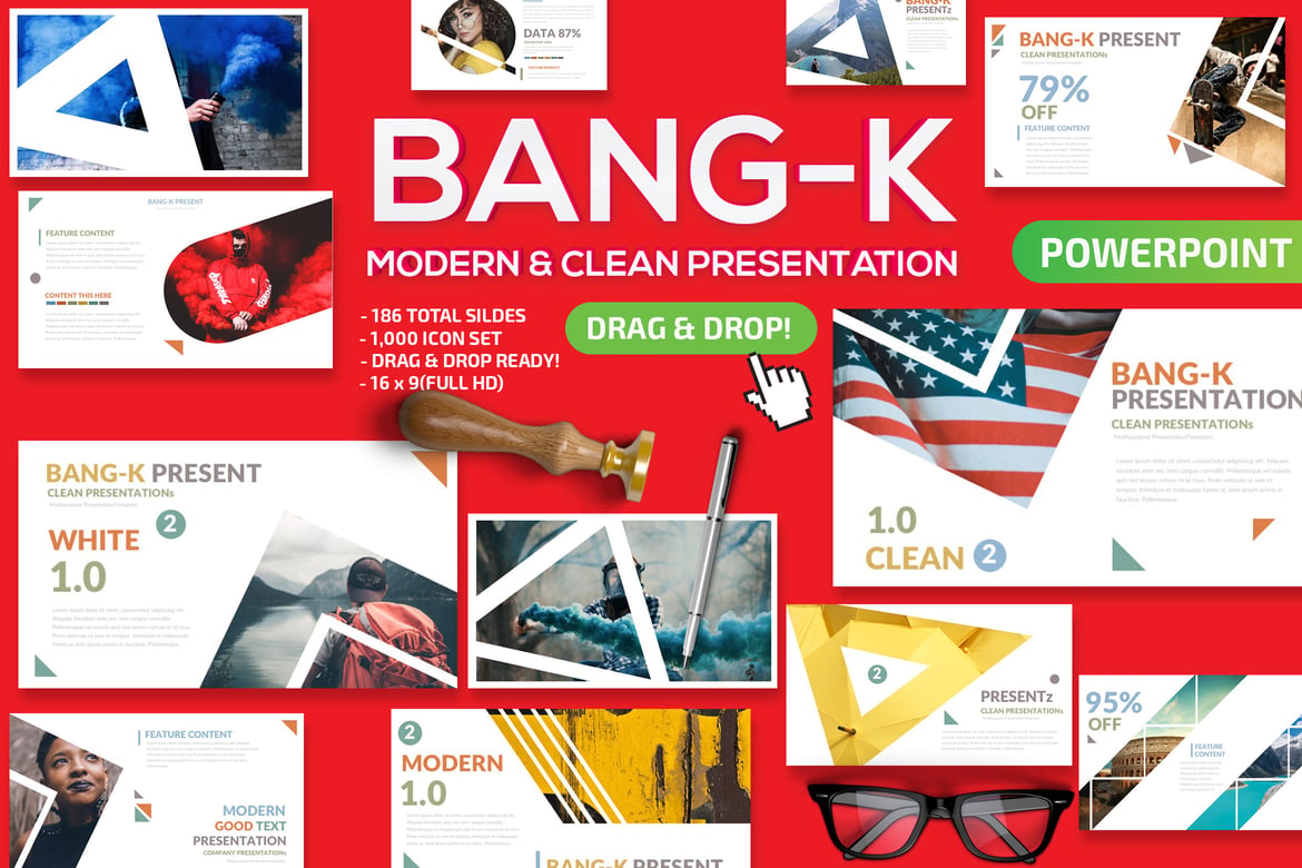 Template PowerPoint Bang-K yang Menarik dan Profesional