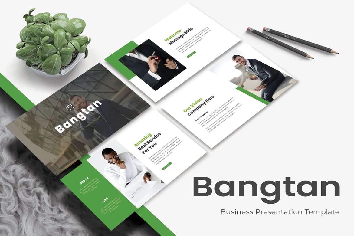 Template PowerPoint BANGTAN yang Menarik dan Kreatif