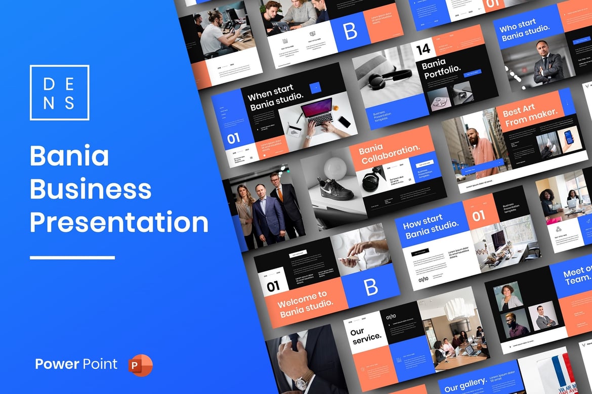 Template PowerPoint Bania - Solusi Presentasi Bisnis Profesional