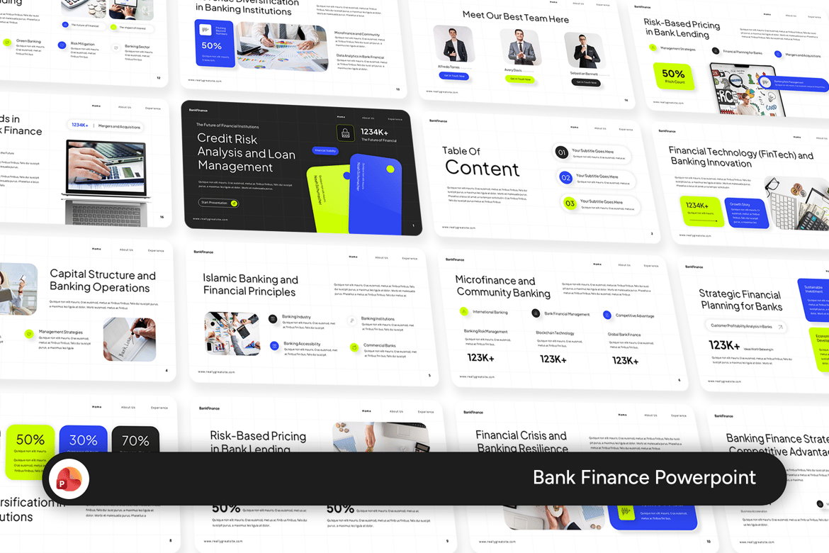Template PowerPoint Keuangan dan Ekonomi yang Profesional dan Fleksibel