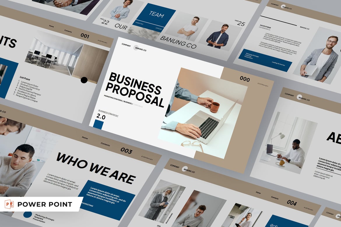 BANUNG - Template Presentasi Powerpoint Proposal Bisnis yang Menarik