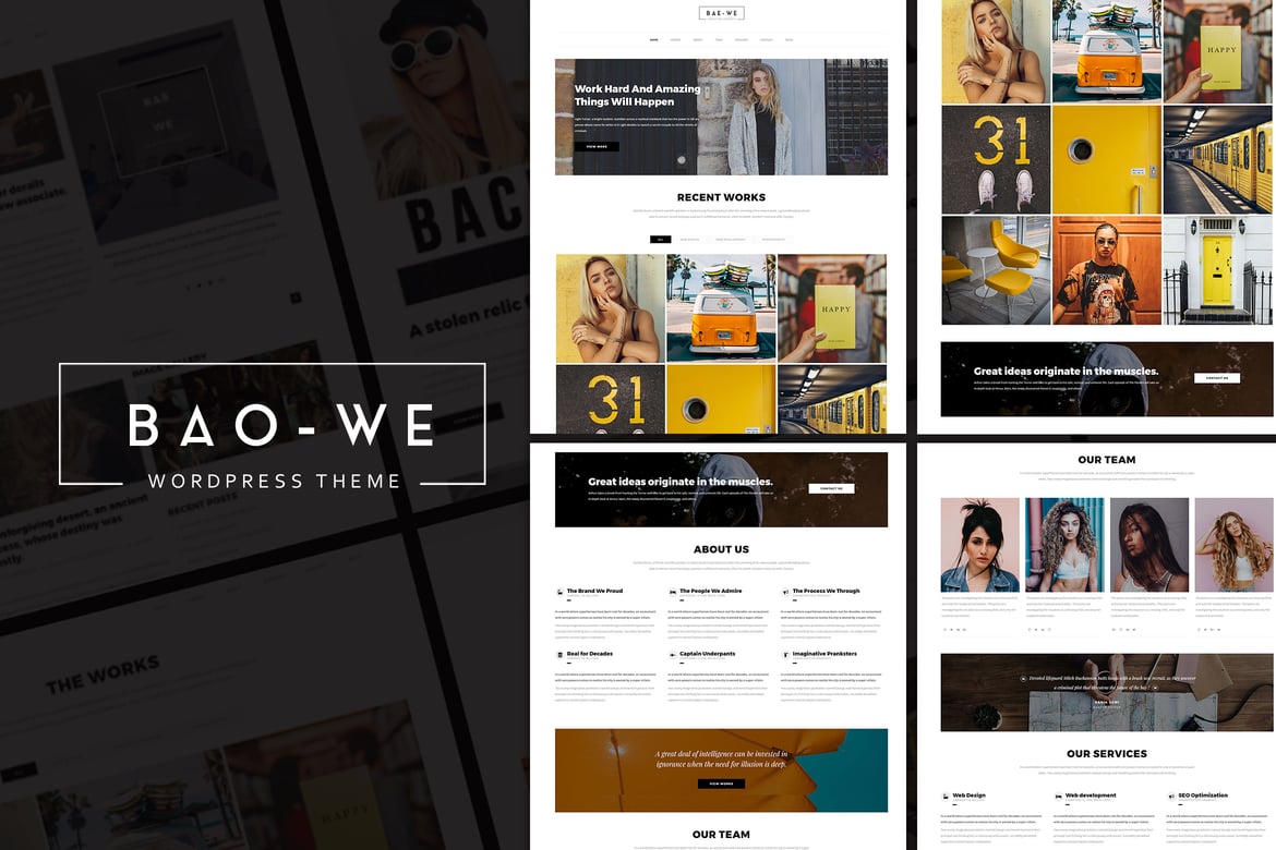 Tema WordPress Baowe: Portofolio Kreatif yang Responsif dan Modern