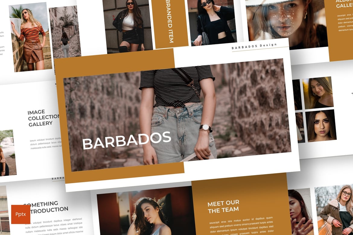 Template Presentasi Powerpoint Barbados - Modern dan Kreatif
