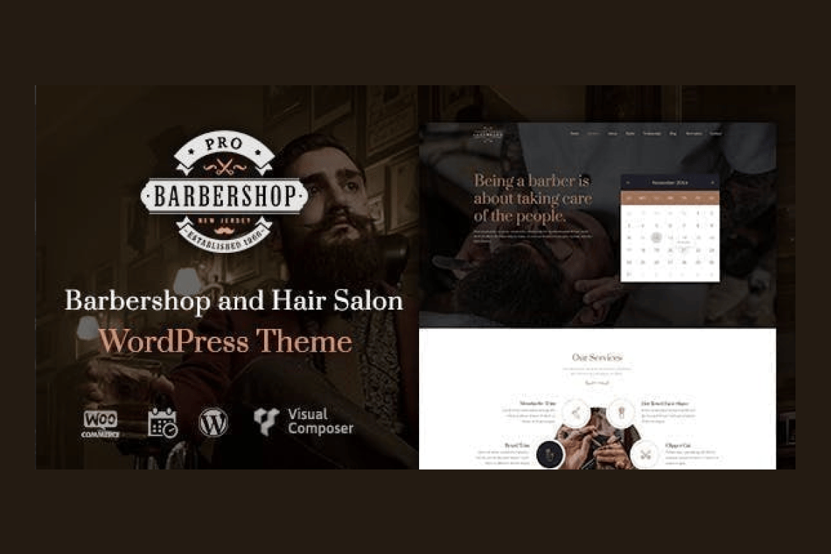 Tema WordPress Barbershop PRO: Solusi Sempurna untuk Barbershop Anda