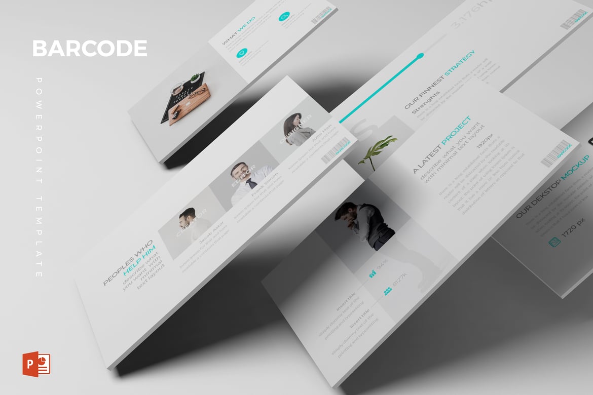 Template PowerPoint Barcode - Solusi Presentasi Menarik