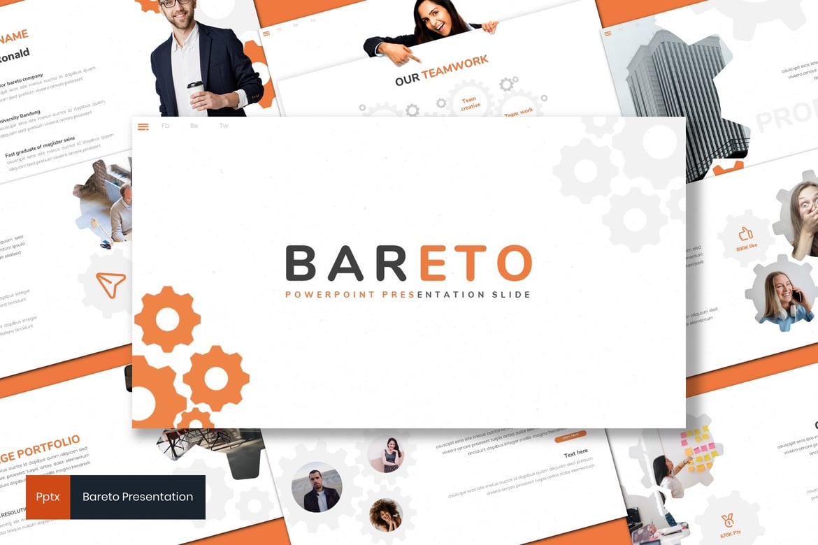 Bareto - Template PowerPoint Bisnis yang Menarik dan Profesional