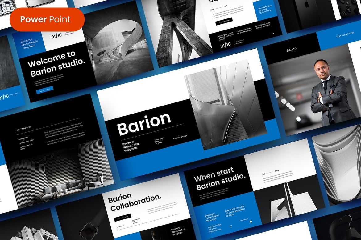 Template Presentasi Bisnis Barion – Solusi Kreatif untuk Proyek Anda