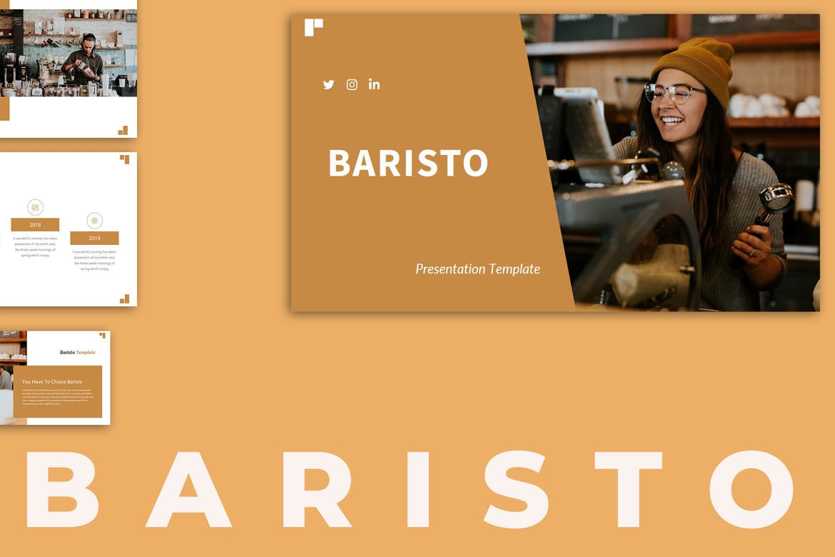Baristo – Template PowerPoint untuk Bisnis Coffee Shop yang Menarik