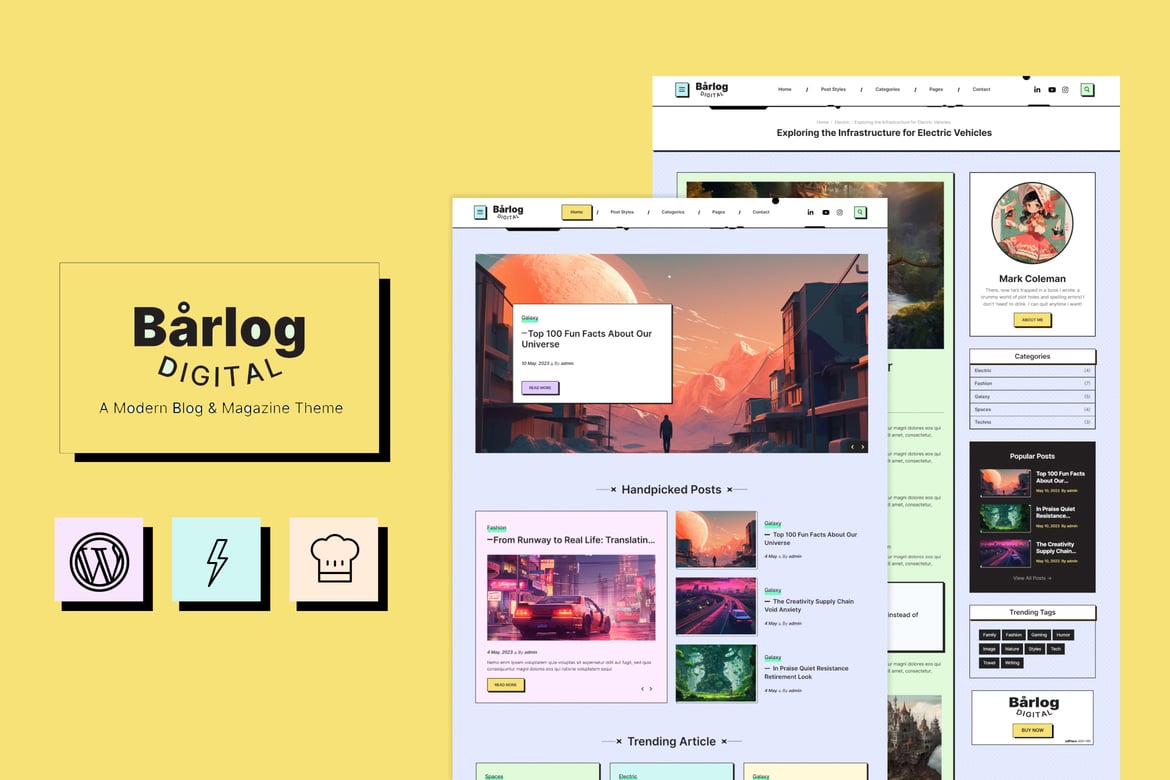 Barlog - Tema WordPress Blog & Majalah Modern yang Menarik