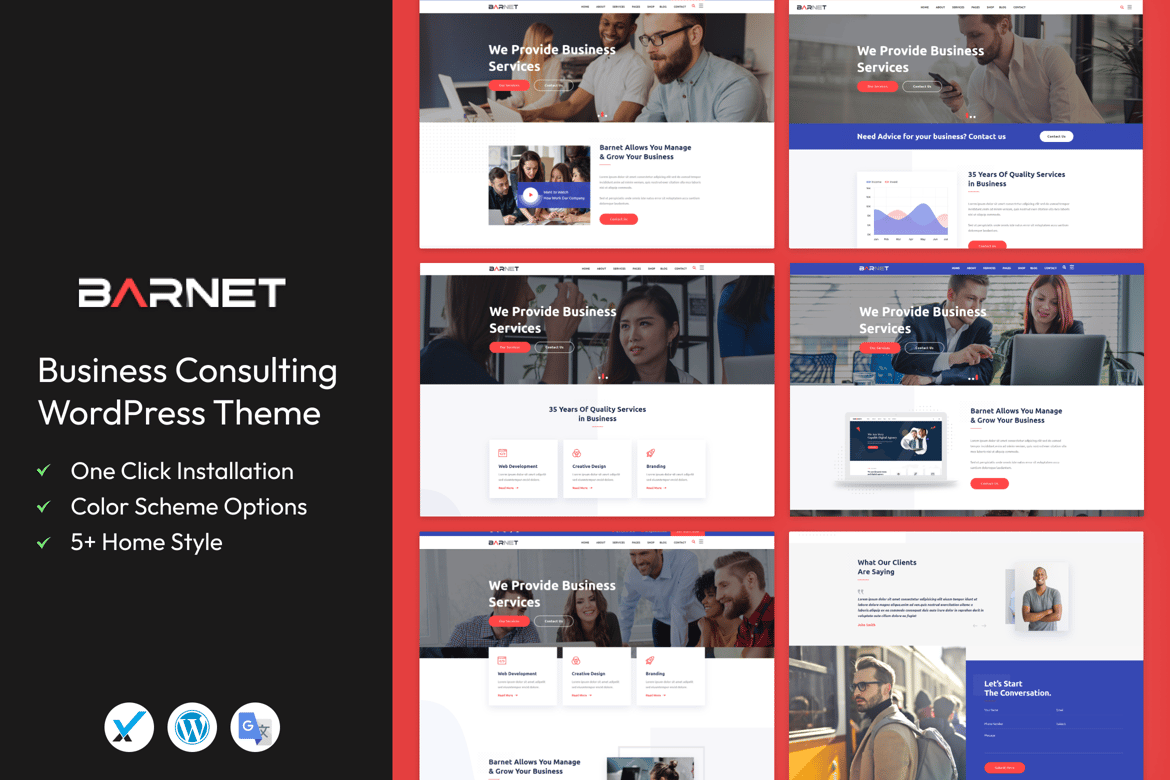 Barnet - Tema WordPress Konsultasi Bisnis yang Profesional dan Modern