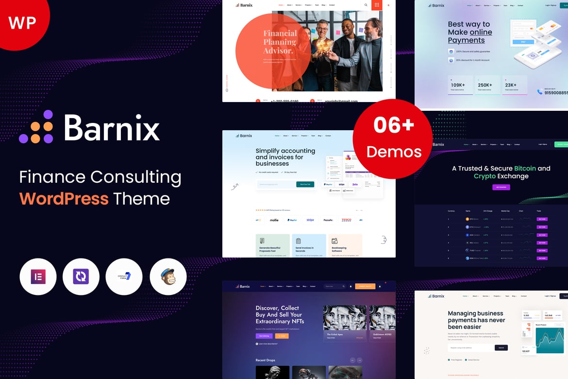Barnix - Tema WordPress Konsultasi Keuangan yang Modern dan Fleksibel