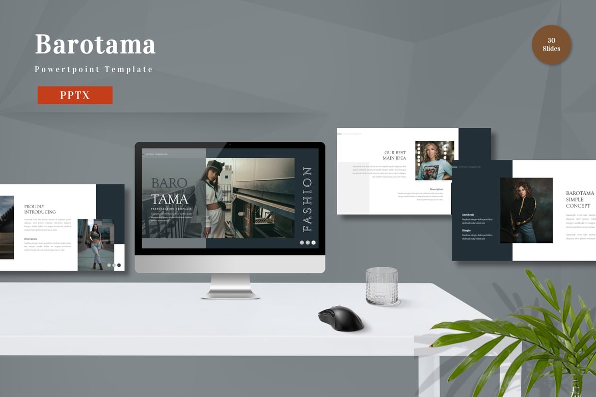 Template Powerpoint Barotama - Menciptakan Presentasi yang Mengesankan