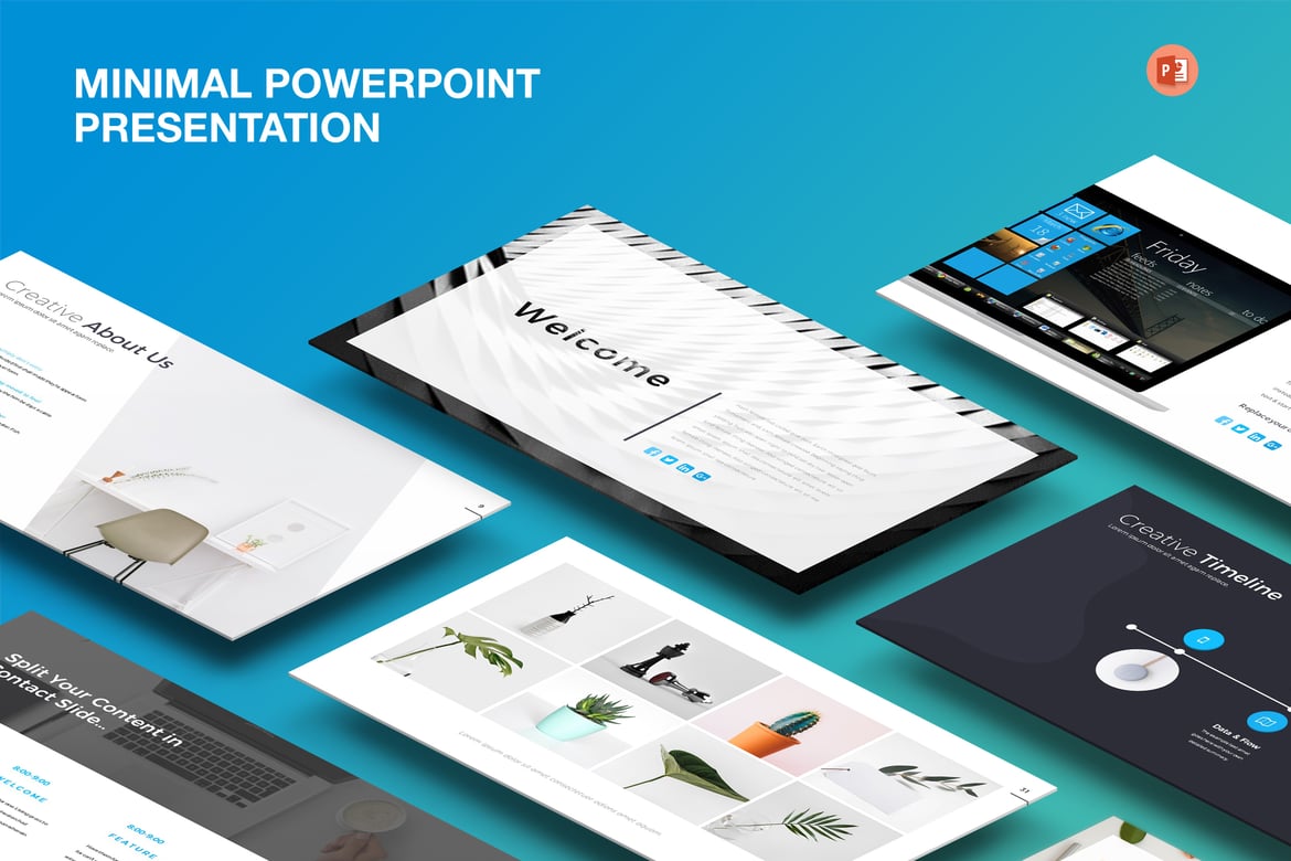 Template Powerpoint Barra Minimal yang Elegan dan Fungsional