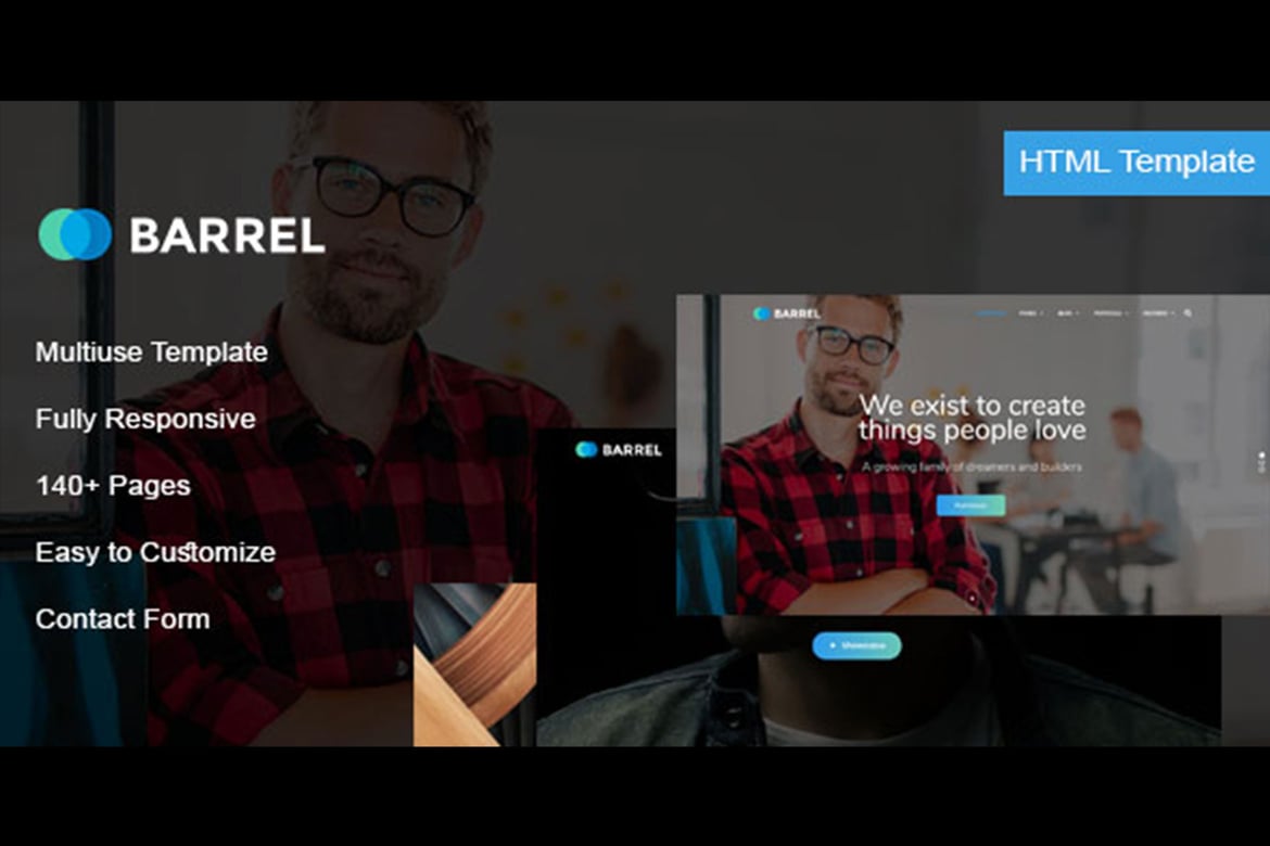 Barrel - Template Web Serbaguna yang Menawan