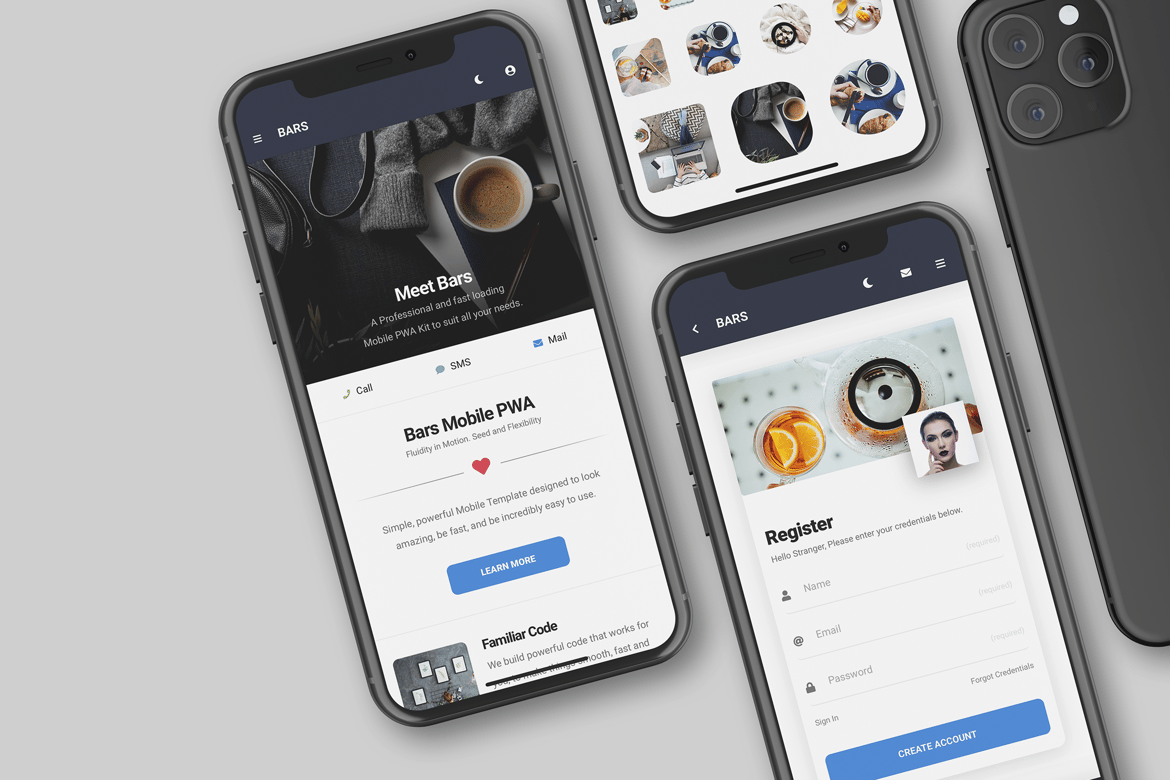 Template Web Mobile Bars | Solusi PWA Terkini