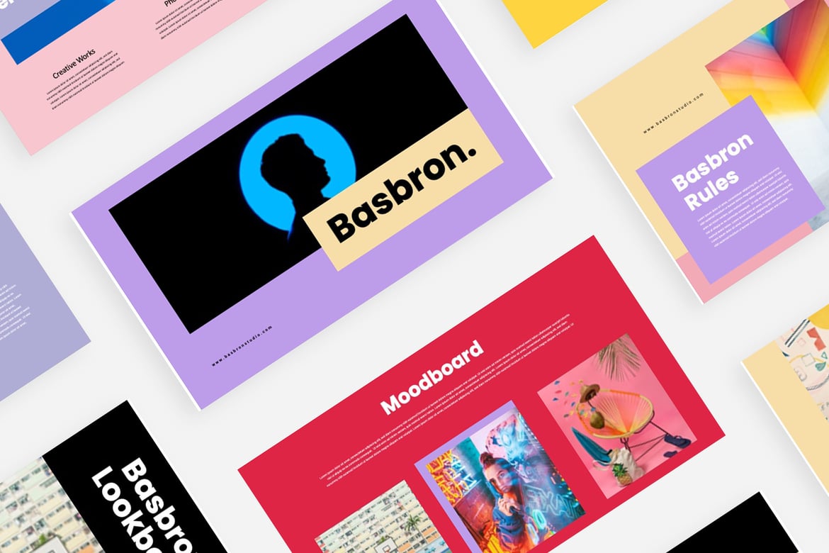 Template PowerPoint Basbron - Desain Kreatif untuk Presentasi Anda