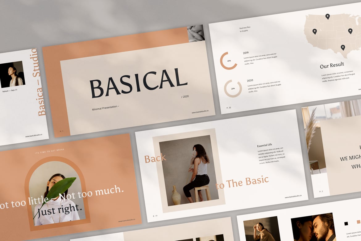 Template PowerPoint Minimalis yang Elegan