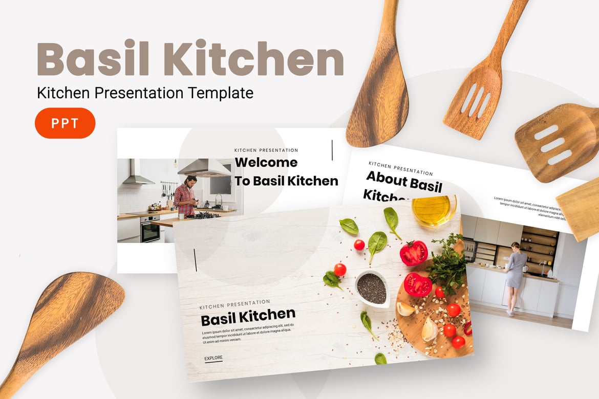 Template PowerPoint Basil - Elegan dan Profesional untuk Presentasi Anda