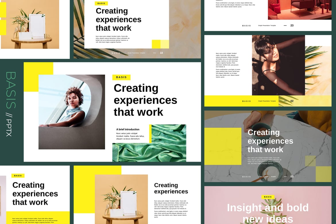 BASIS - Template Powerpoint Modern & Kreatif untuk Presentasi Anda