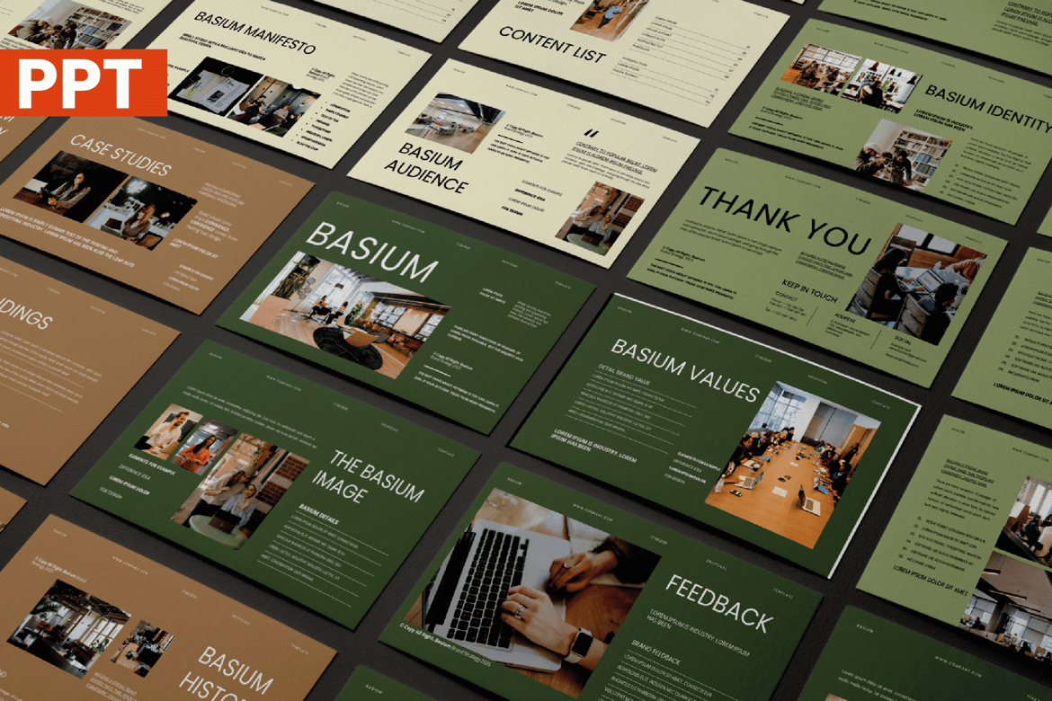 Template Powerpoint Basium: Presentasi Modern dan Mudah Disesuaikan